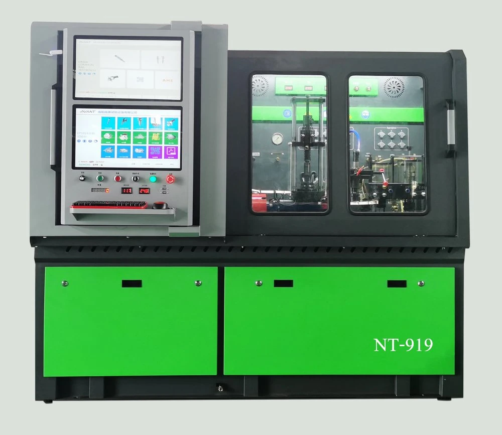 El sistema operativo dual inyectores common rail multifuncional y el banco de pruebas de bombas Nt-919