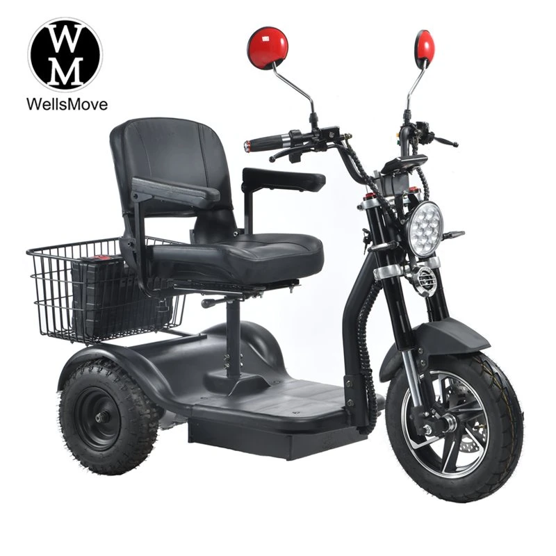 New Design Three Wheel 500W Differential Motor Powered Mobility Trike Scooter