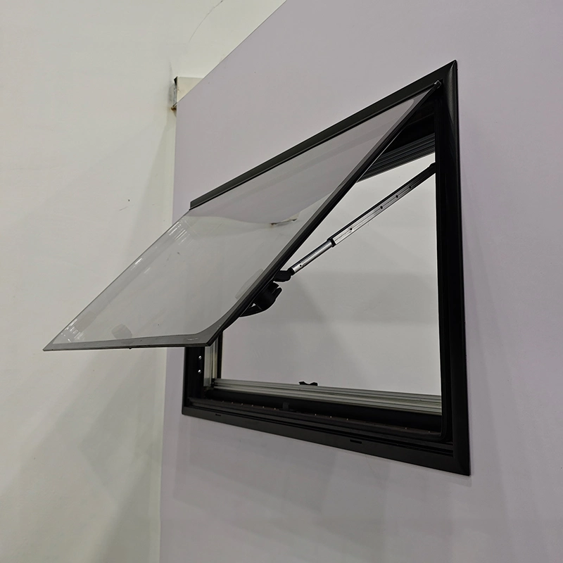 Right Angle Top-Hung Flat Tinted Acrylic Glass Window for Motorhome Trailer Caravan