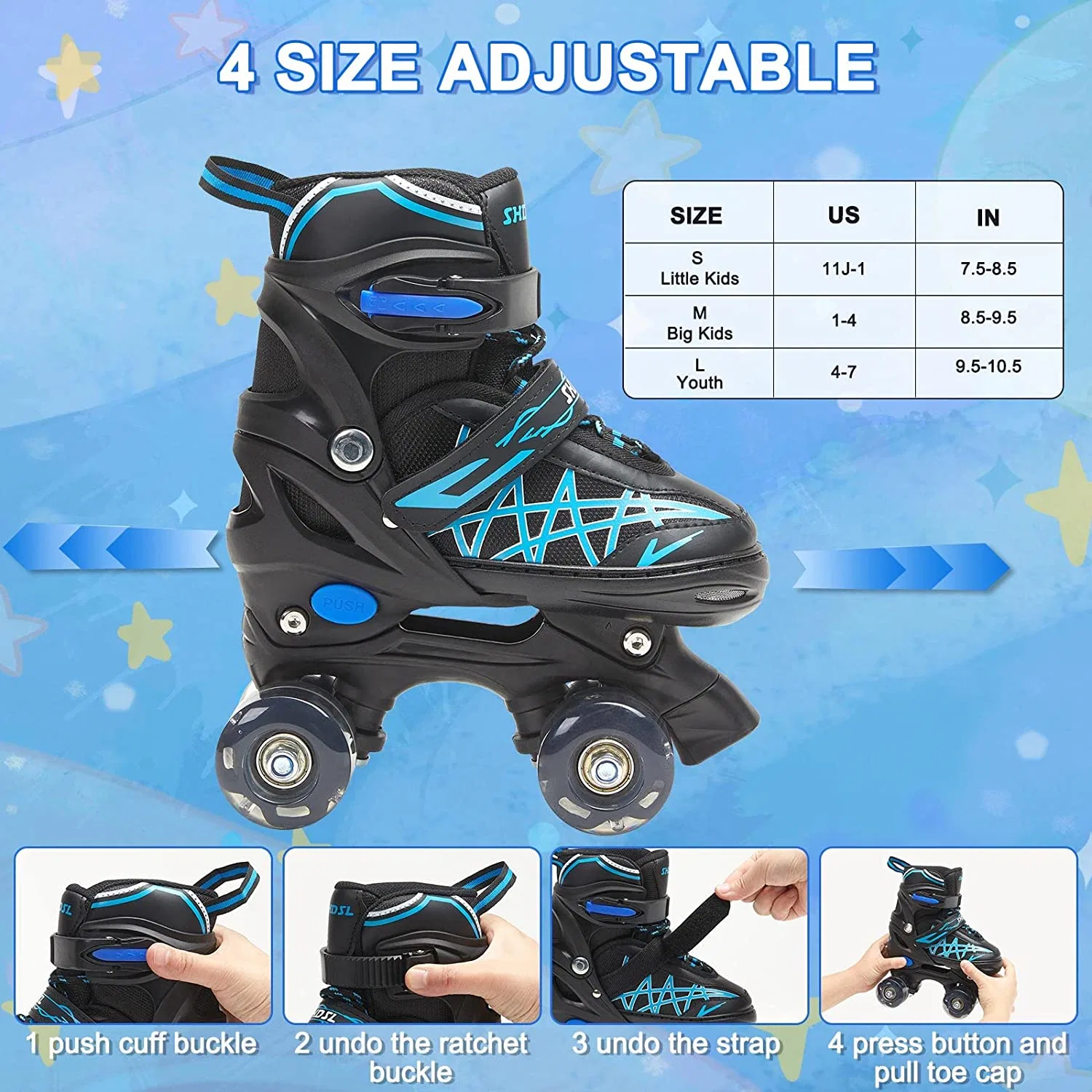 Schuhe Schlittschuh Kinder Kinder Doppel Inline Roller Skate