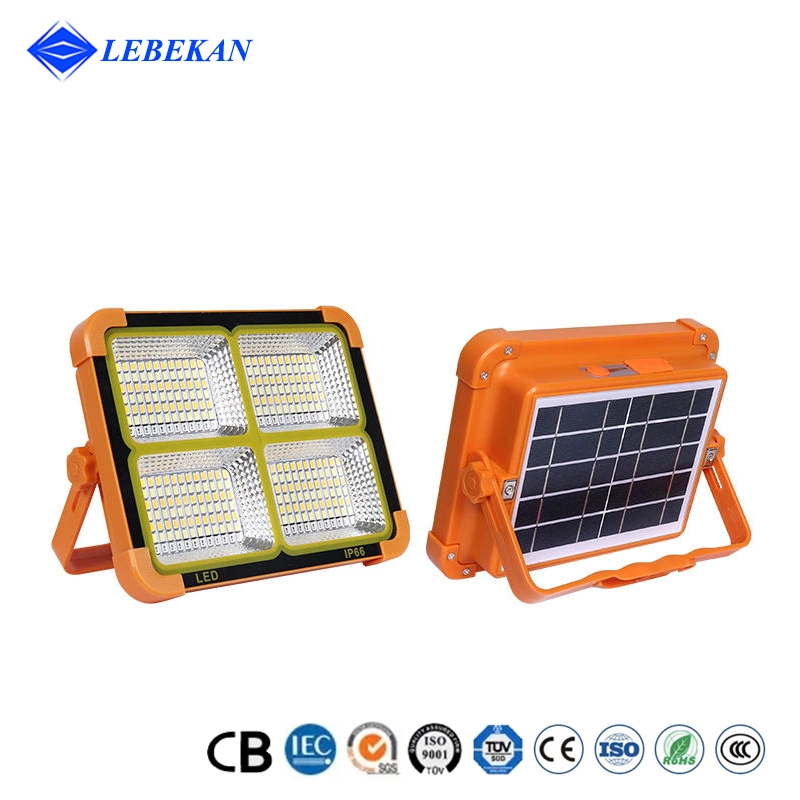 Exterior Camping Hand Held Sun Energy 100W Sos Flash 3000K 4000K 5000K 6000K LED Work Portable Rechargeable Solar Light