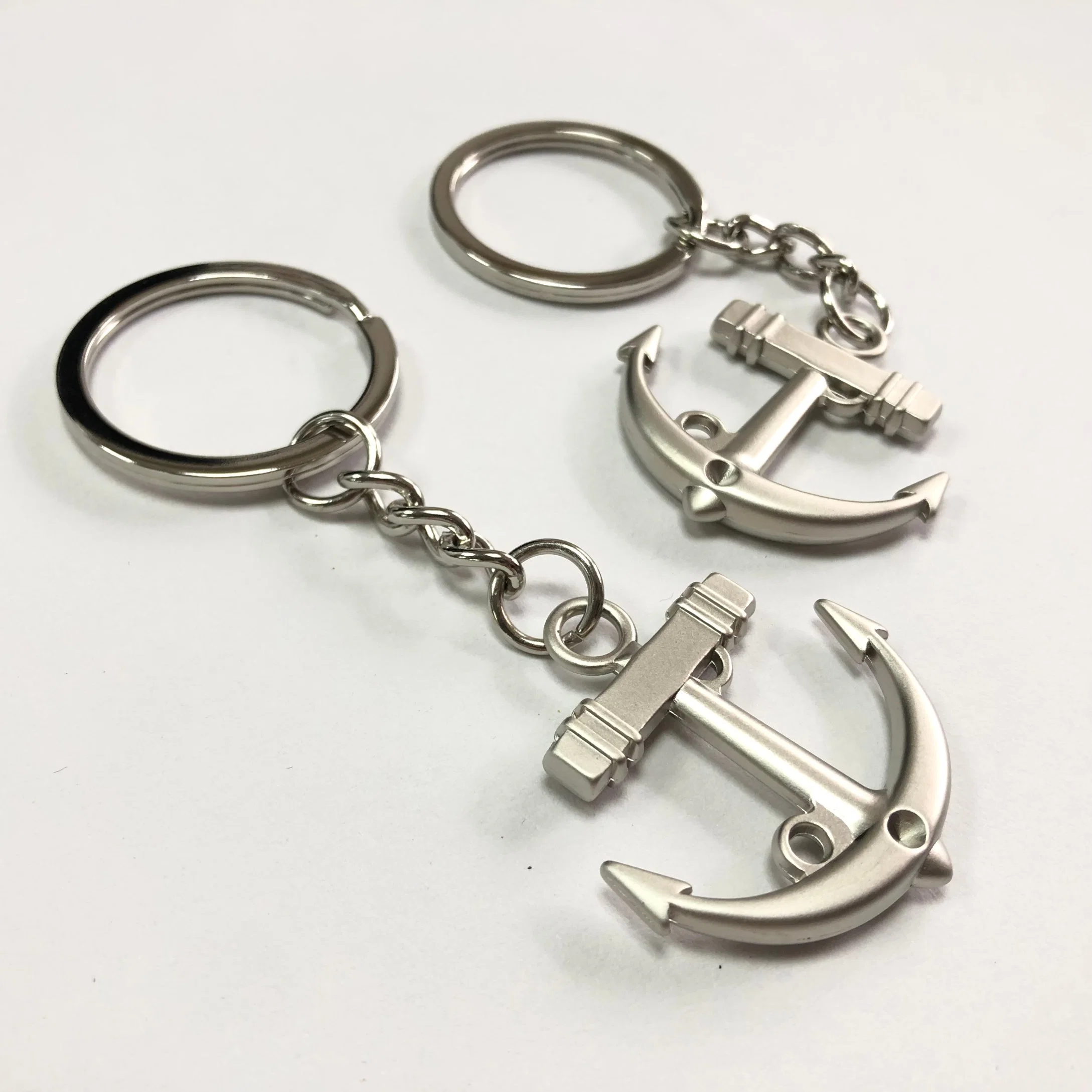 Gift Custom Logo Keyring Silver House Advertising Laser Logo Metal Key Tag