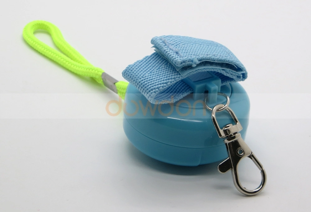 Waterproof 130dB Blue Student Emergency Personal Security Alarm with Keychain Wrist Strap