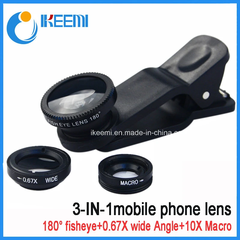 Wide-Angle, Macro and Fish Eye Mobile Phone Camera Lens