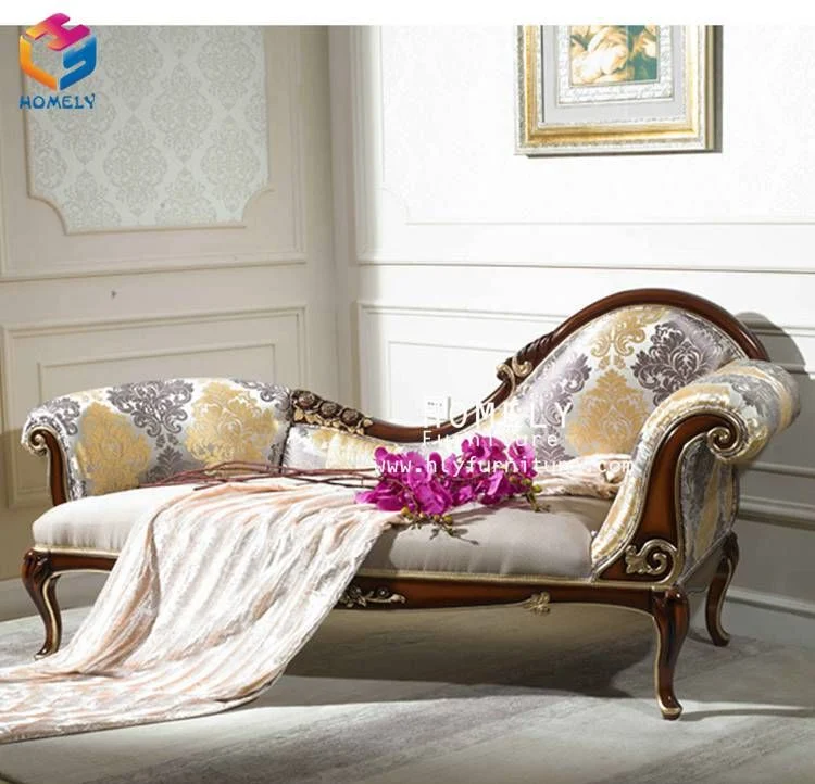 Eroupean Style Fabric Sofa Chaise for Bedroom/Living Room/Banquet