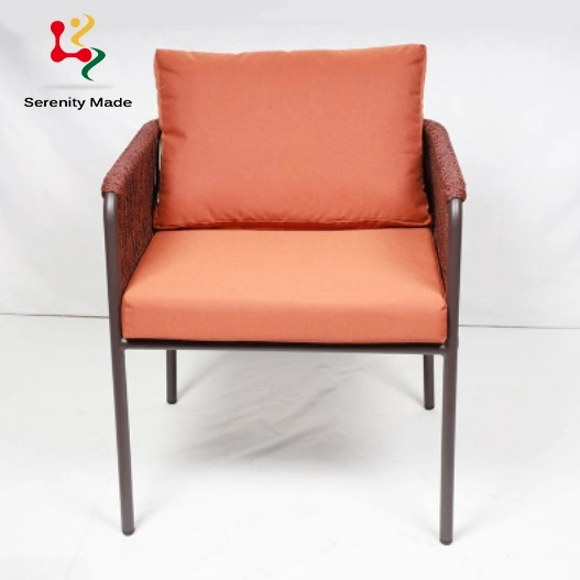 Custom Made Modern Style Patio Outdoor Garden Furniture Rope Weavinq Outdoor Leisure Dining Sofa Chair