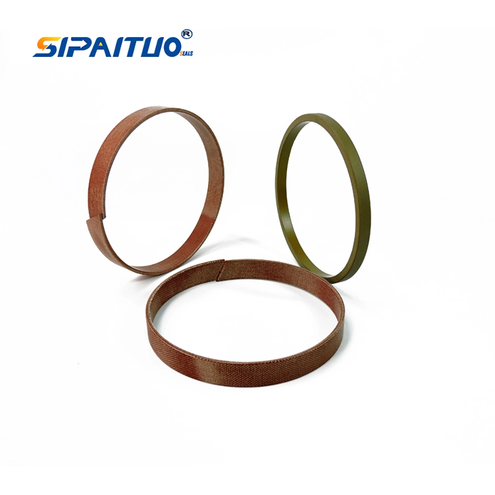 Hydraulic Cylinder High Pressure Phenolic Resin Brown Wear Rings Guide Elements