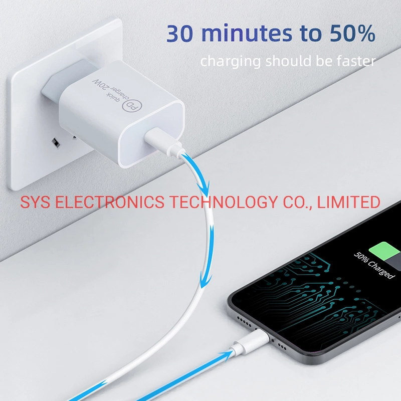 Portable Phone Charger Pd 18W/20W USB-C Cell Phone Turbo Charger for Apple