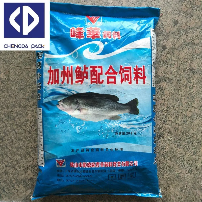 20kg 25kg Customized Colorful Printed Plastic BOPP Woven Laminated Bag for Flour Rice Fertilizer Chicken Animal Feed Agriculture