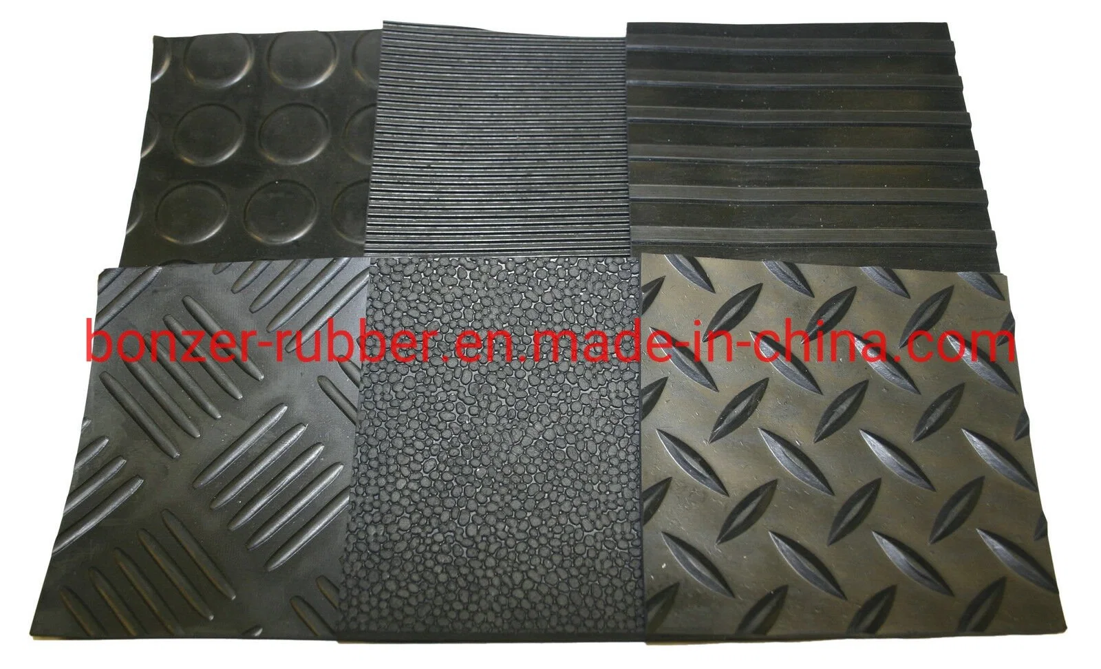 Rubber Anti-Slip Coin/Diamond/ Orange Peel/Wide/Fine Pattern Waterproof Rubber Flooring Mat Sheet