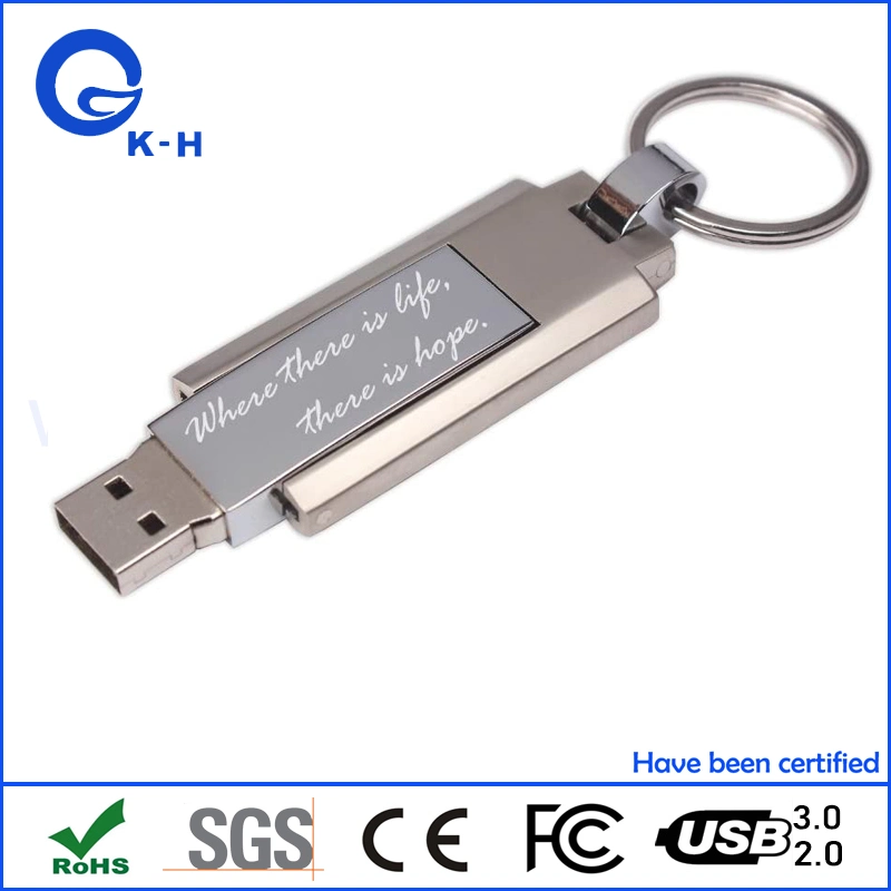 O metal Flash Memory Stick USB 16GB, 32GB, 64GB para Oferta Promocional