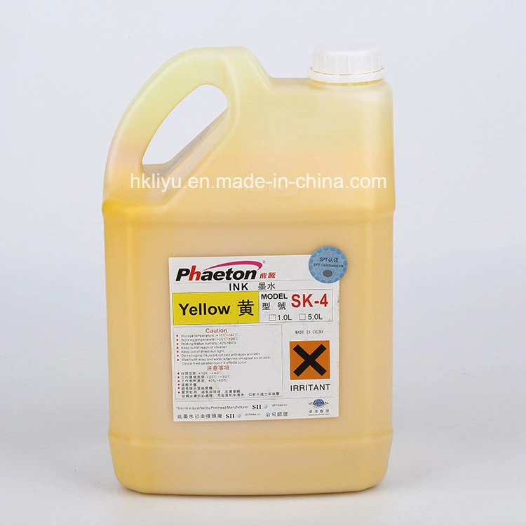 Factory/Wholesale/Supplier Price Phaeton Sk4 Solvent Ink for Seiko Spt510 Print Head Sk4 Ink for Sid Challenger Infiniti Phaeton Printer with Seiko 510 Head Ink