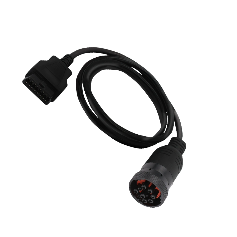 Cable negro OBD2 OBDII 16pin J1939 ELD de fábrica