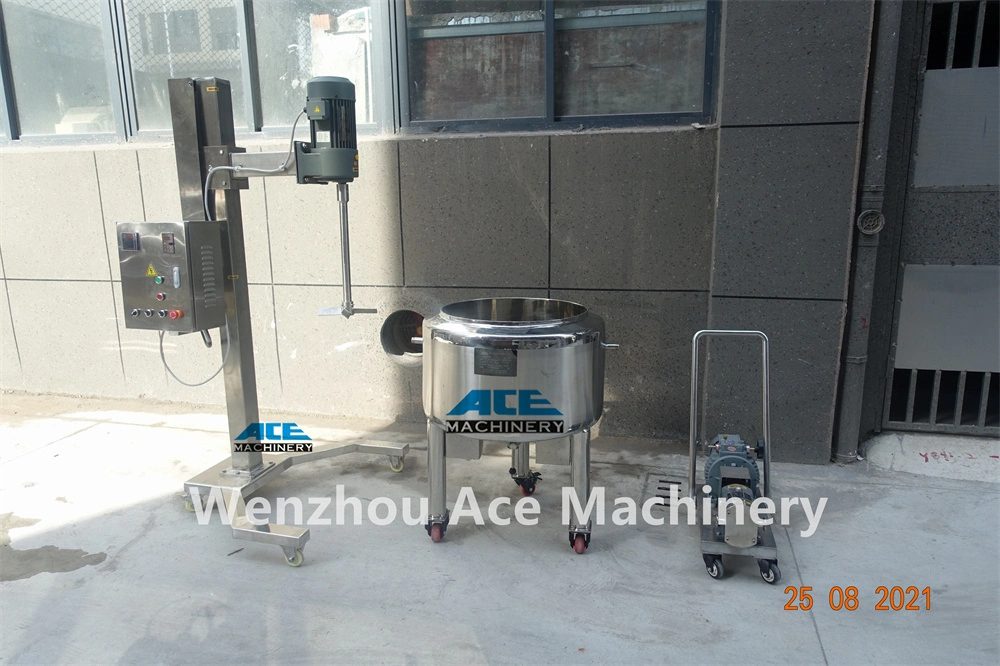 7.5kw Electric Lifting High Shearing Homogenizer Blender Mixer 500L Capacity 316L SS304 High Shear Homogenizer