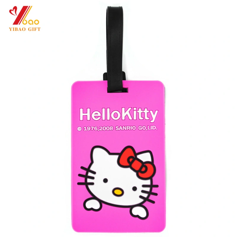 Promotional Custom Logo Travel 3D Soft PVC Luggage Tag, Rubber Airline Bag Tags