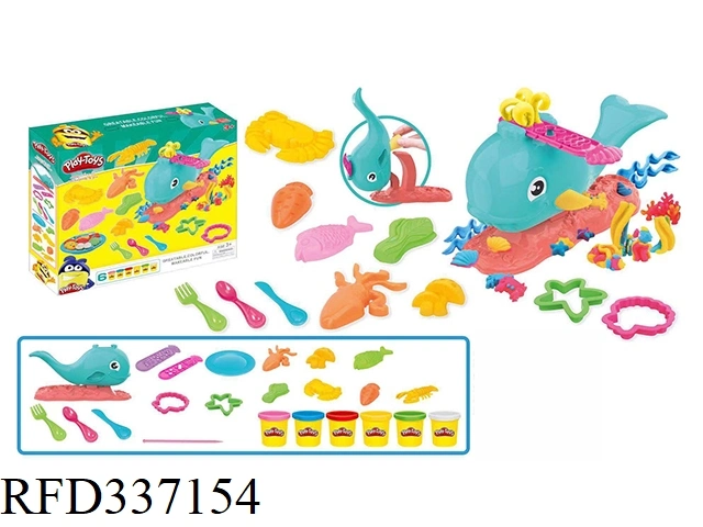 Novedades Juguetes Dolphin 3D Playdough Mud Toy Clay Modeling Craft Kit