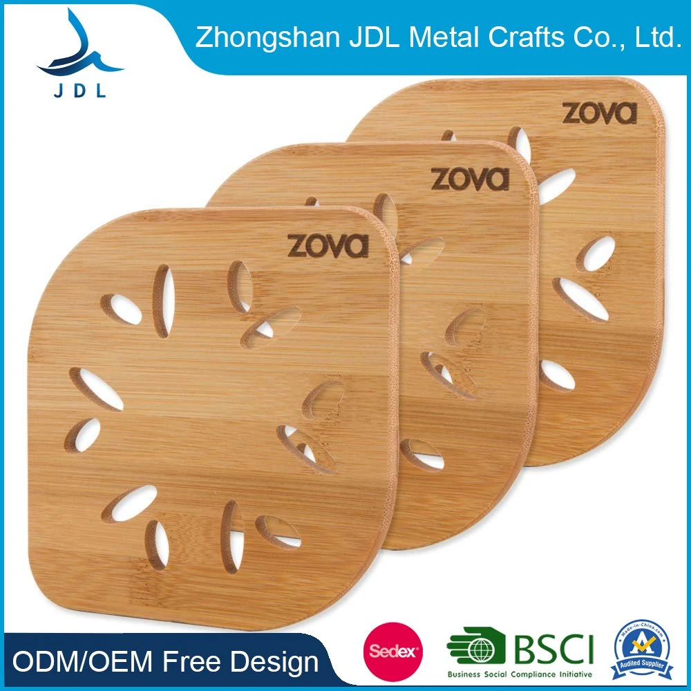 Custom Wood Wholesale/Supplier Bamboo Product Placemat Wooden and Food Plate Drink Paper Beer Tablemats Banboo Coaster