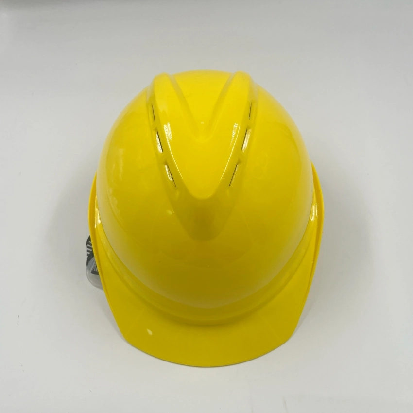 Custom Logo V Tipo Protección laboral trabajadores de la construcción Sombrero duro Casco ABS