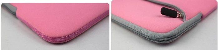 Pink Neoprene Computer Bag Sleeve Cover with Pocket