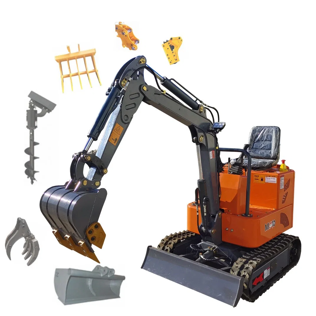 Mejor Venta de alta eficiencia de 800kg 0.8ton 1ton sobre orugas hidráulica tipo Digger CE Mini Excavadora