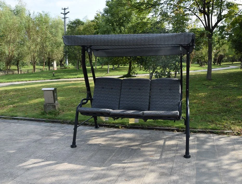 Patio Balançoire, 2/3-Personne de l'auvent extérieur Swing, porche avec coussin amovible de rotation, pivotement de plein air planeur pour Patio, jardin, piscine, balcon