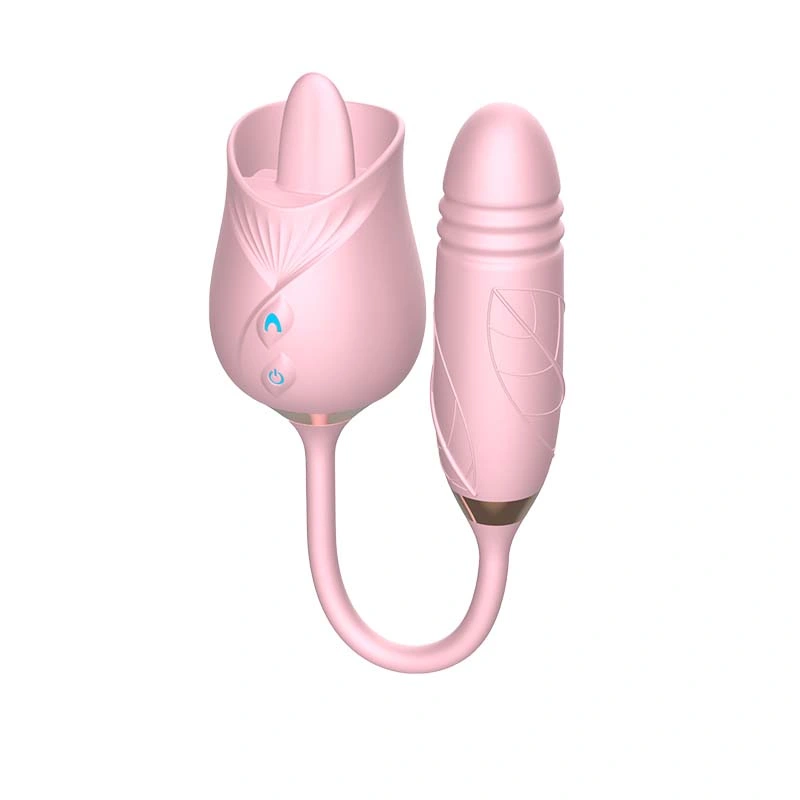 Rose Toy Clitoral Suck Vibrator Thrusting Custom Female Rose Vibrator with G Spot Stimulator