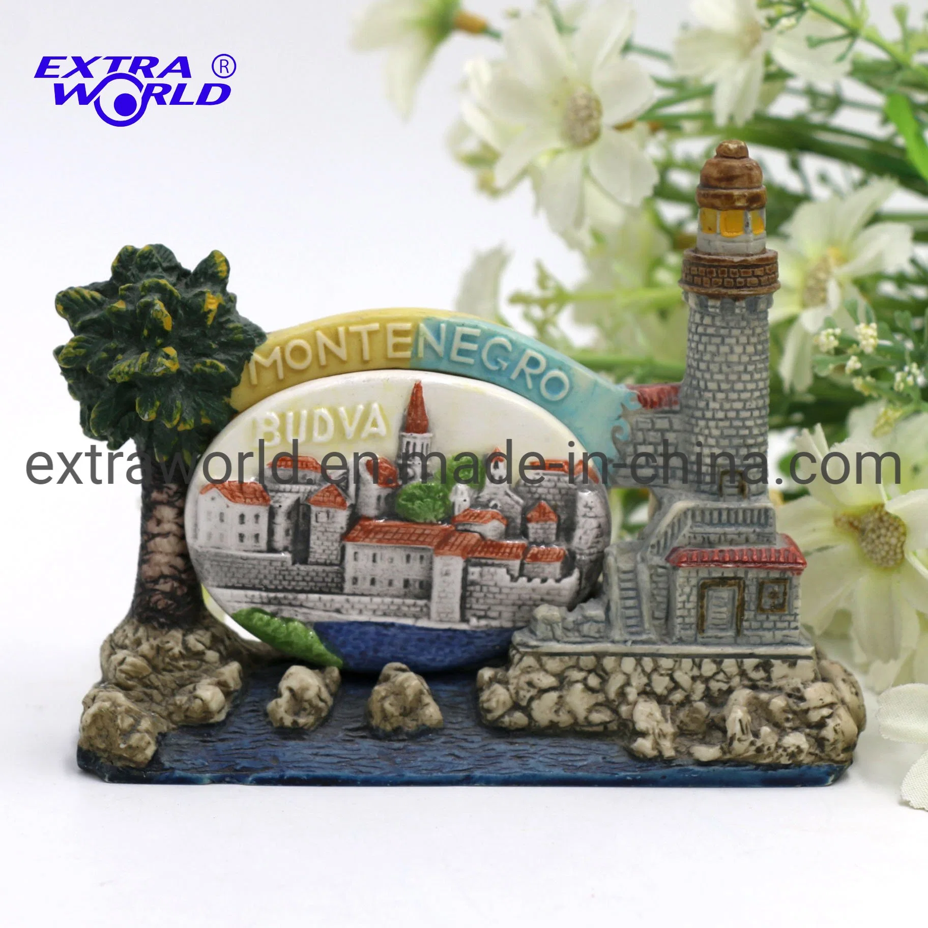 Polyresin Ceramic Home Decoration Montenegro Budva Souvenir Gift Custom Figurine Ornaments