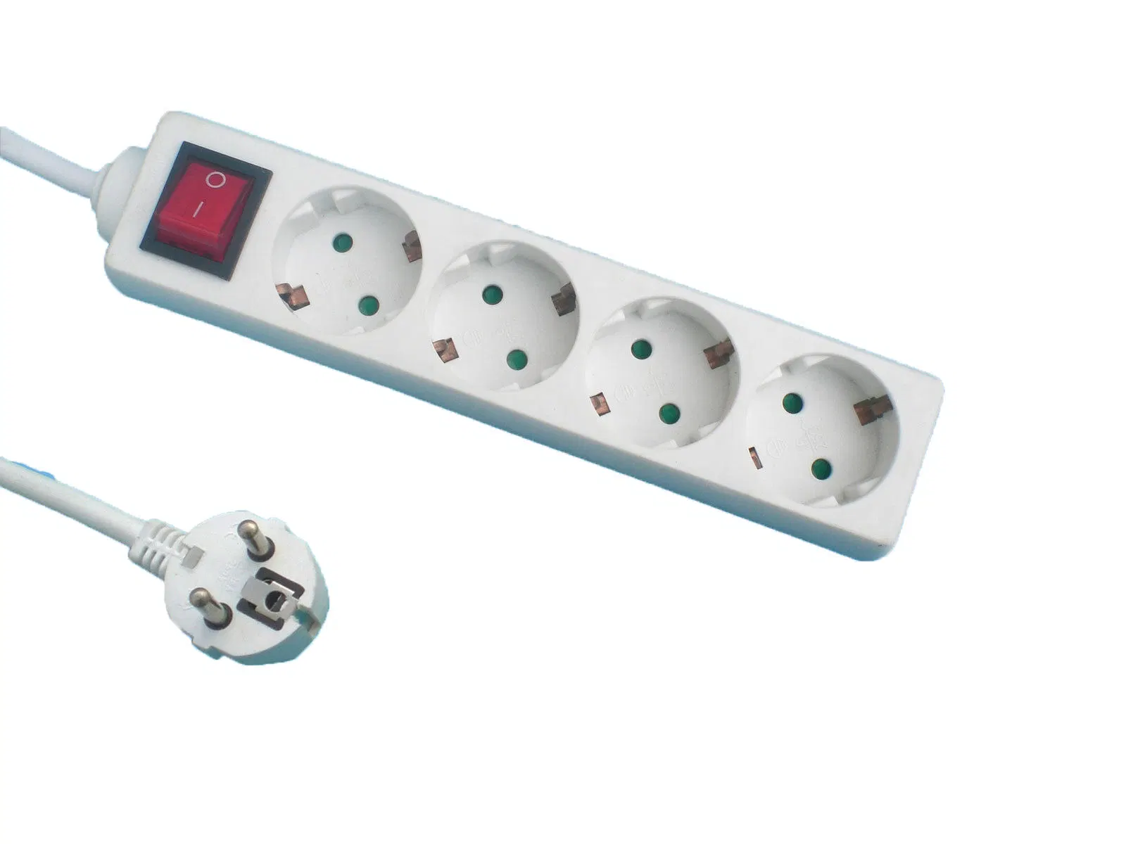 Factory Manufacturers European Power Strip Extension Socket 8 Outlet EU Power Strip Without Switch