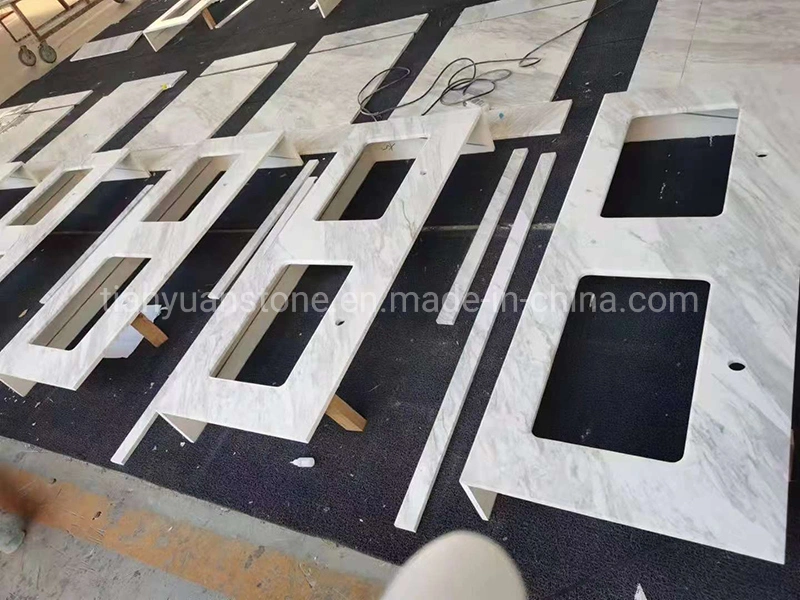 Polished Greece Volakas White Marble Flooring for Construction/Wall/Building/Kitchen/Bathroom