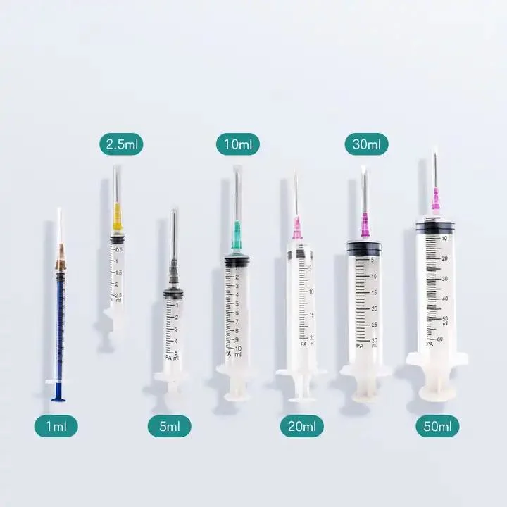 Medical Plastic Syringe Medical Disposable Syrings with Needle