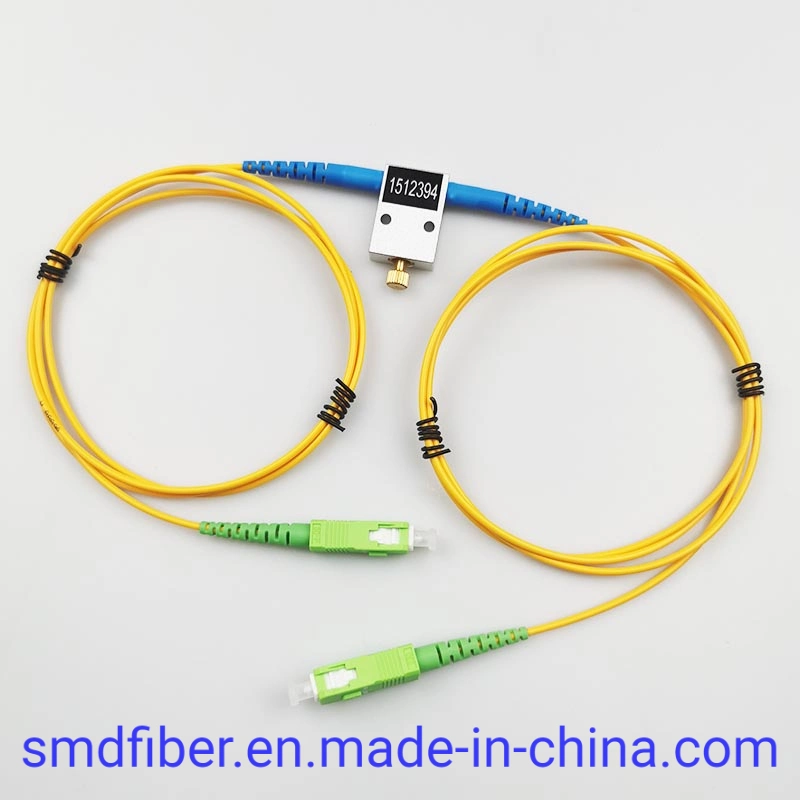 Atenuador ajustable de fibra SC APC 0-60dB variable mecánica en línea Tipo atenuador óptico monomodo