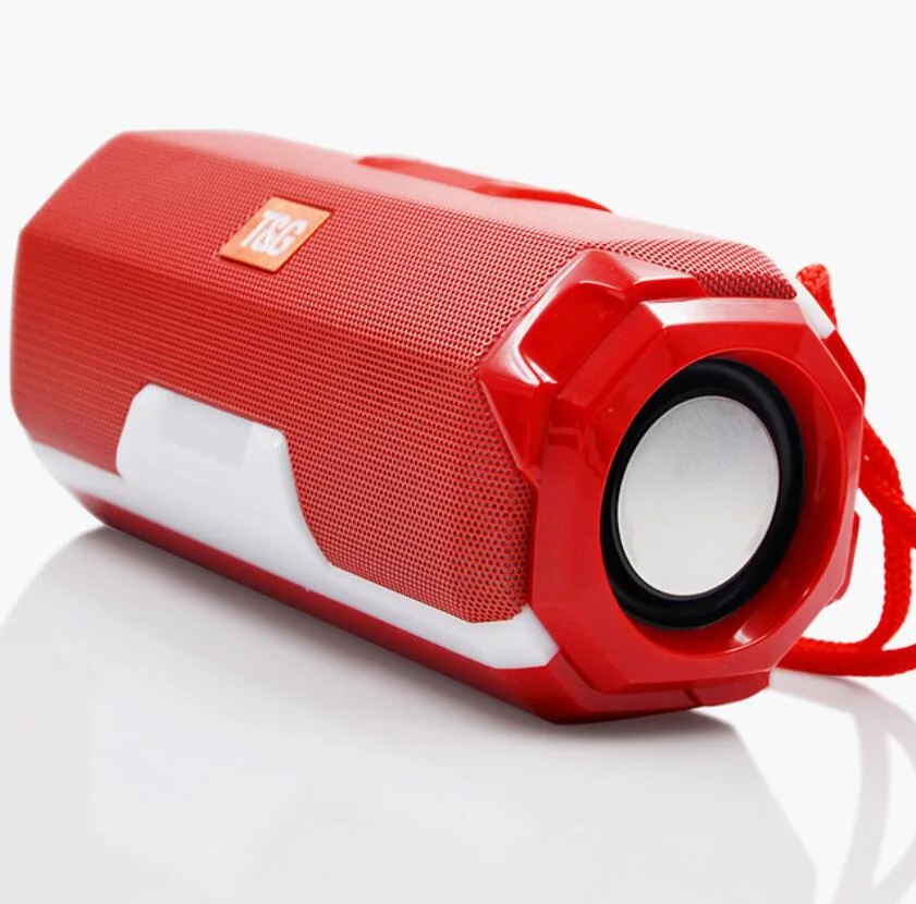 Portable Wireless LED Speaker Supports FM Radio SD Card Low Price Mini Stereo Bass Speaker with Long Service Life Tg143