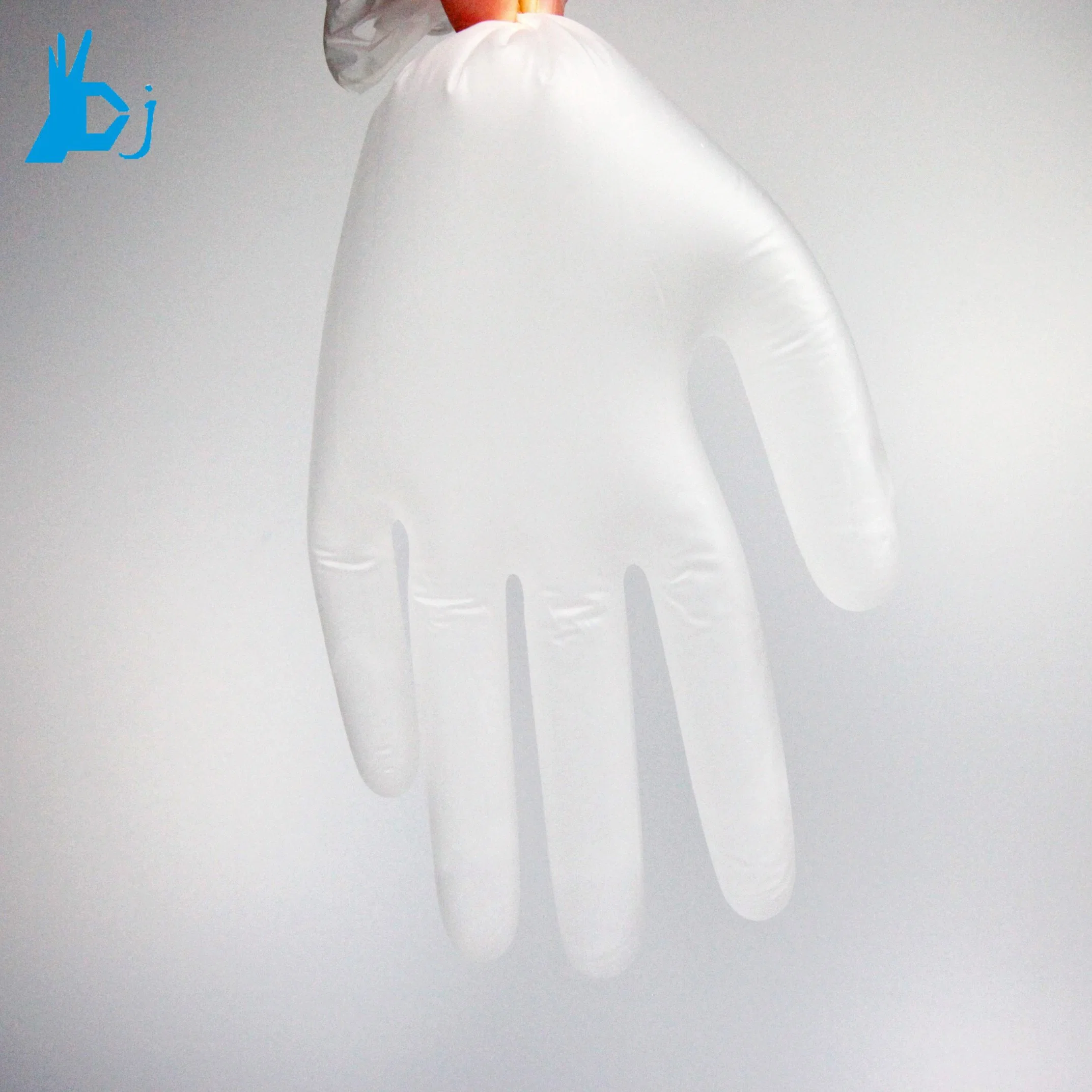 Transparente/schwarze Handschuhe für die industrielle Werkstatt zur Reinigung von Reinräumen aus Vinyl/PVC/Nitril