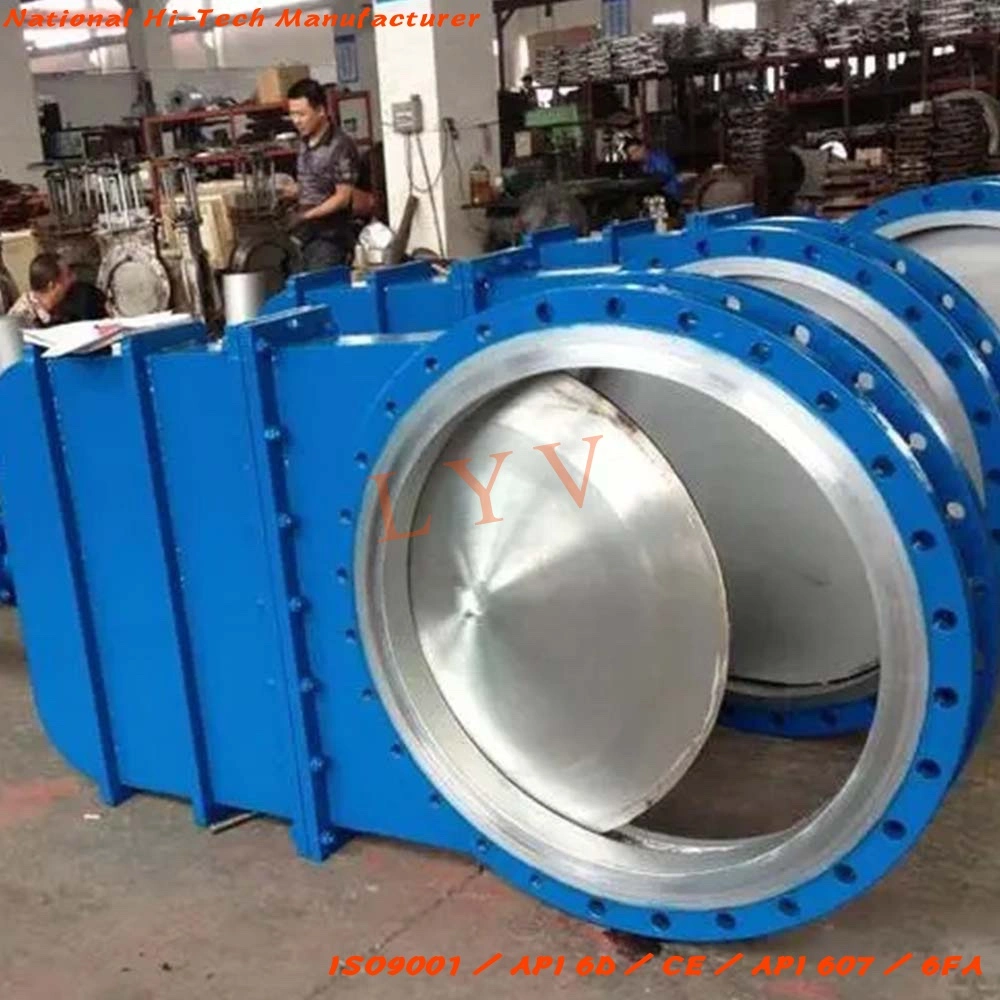 DN200 Pn16 Rising Stem Metal Seal Wcb SS316 Sluice Knife Gate Valve