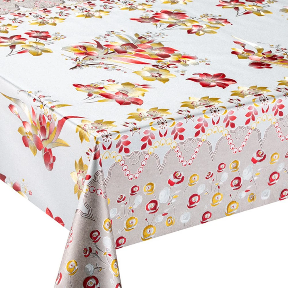 Tissu imperméable Banquet Rectangle Partie plastique Nappe en vinyle PVC