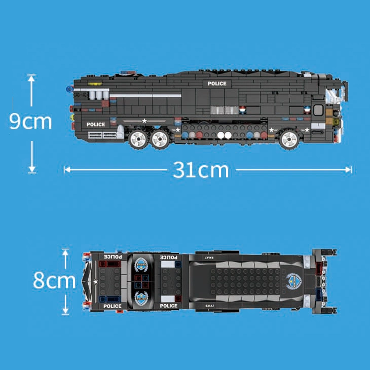 Woma Toys C0547 Fournisseur d'or Vente en gros Personnaliser City Swat Cars 1 sur 6 Modèle d'avion transformable Blocs de construction Jouet pour enfants