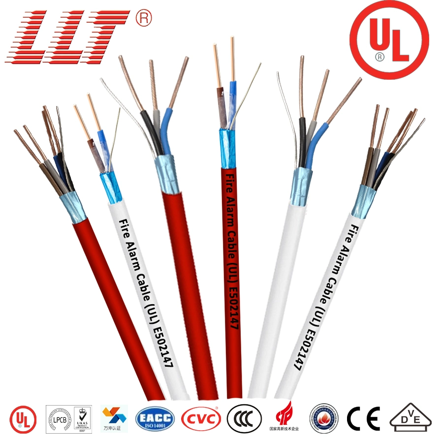 Cable de alarma contra incendios aprobado por UL, de 16AWG y 2 núcleos, flexible, de Shenzhen Wire, para detectores de humo de múltiples sensores