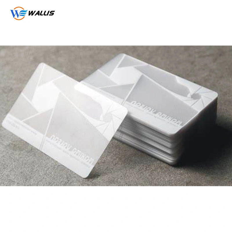 Inyección de tinta de impresión personalizada de plástico transparente de PVC resistente al agua de la tarjeta de negocios claro//Tarjeta de nombre comercial de la tarjeta de membresía VIP