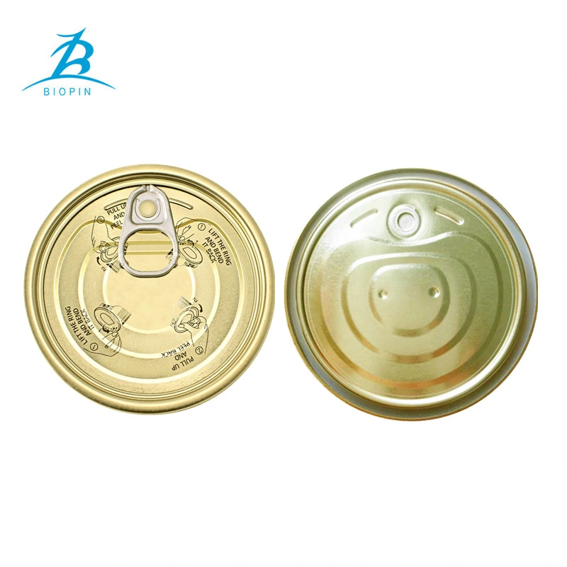 Tinplate Easy Open Ends 403 Antirust Function Gold Tin Can Lid Tinplate Coil 102mm Easy Open End