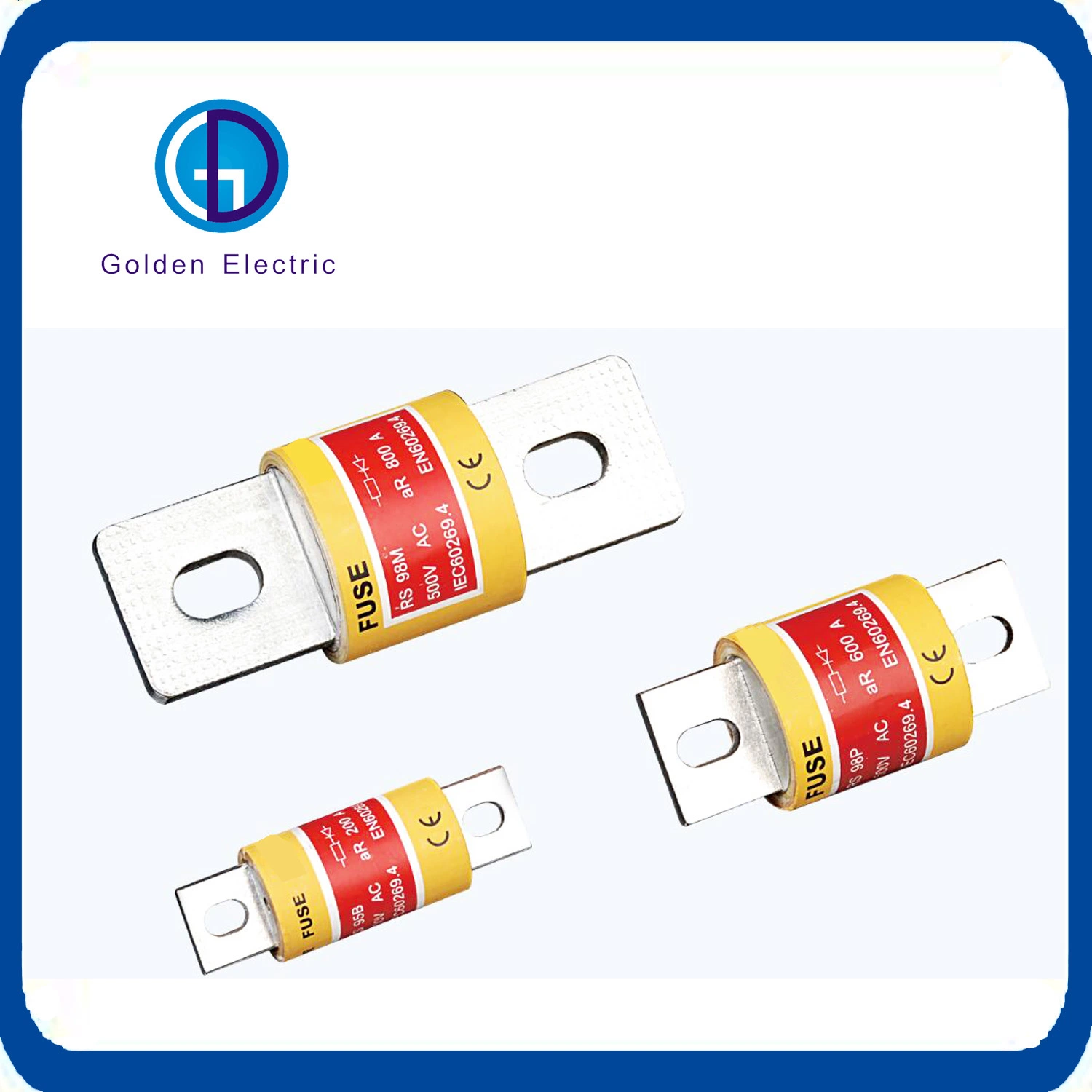 D02 R026 500V 63A IEC 10ka 500V Ceramic Bottle Type HRC Ce IEC Fuse Link