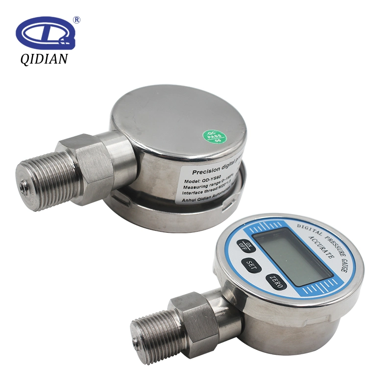 SS304 Ss306 Stainess Steel LCD Digital Pressure Gauge Air Water Pressure Gauge