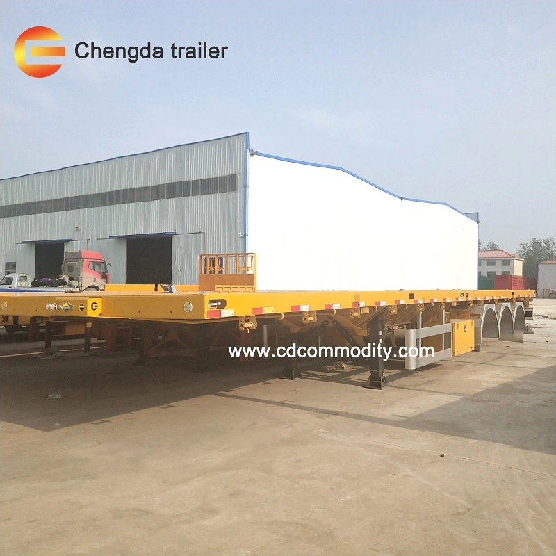 40FT Transport Container Carry Flatbed Trailer for Sale