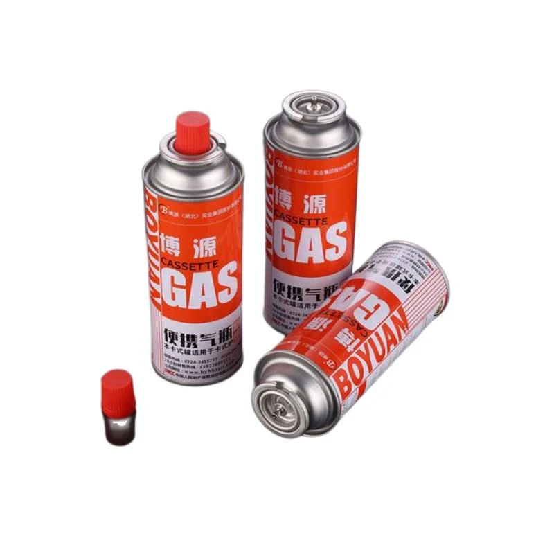 Empty Metal Tin Can Modern 220ml/250ml Butane Gas Can