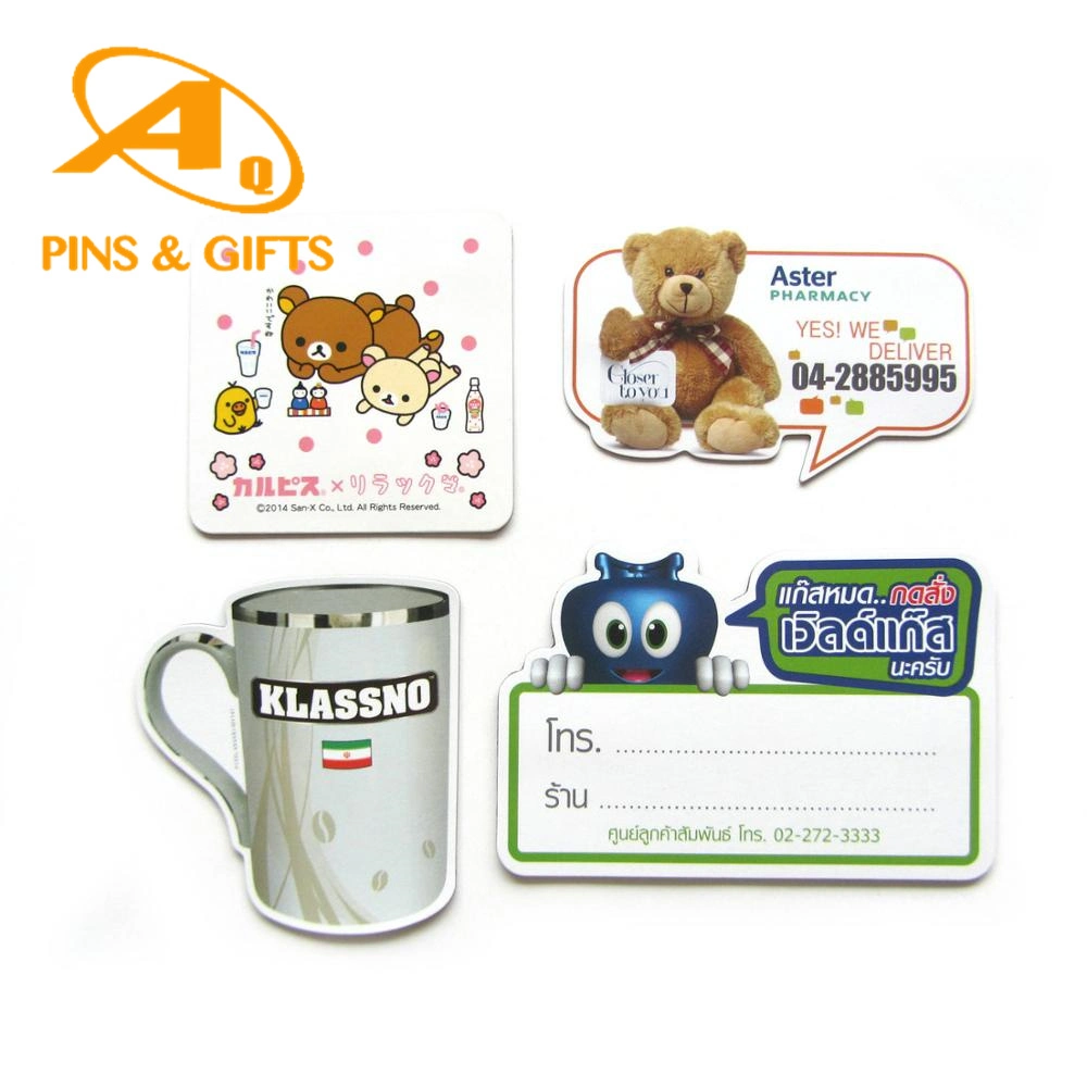 Wholesale/Supplier Custom Cute Cartoon Paper Fridge Magnet Souvenir with Logo