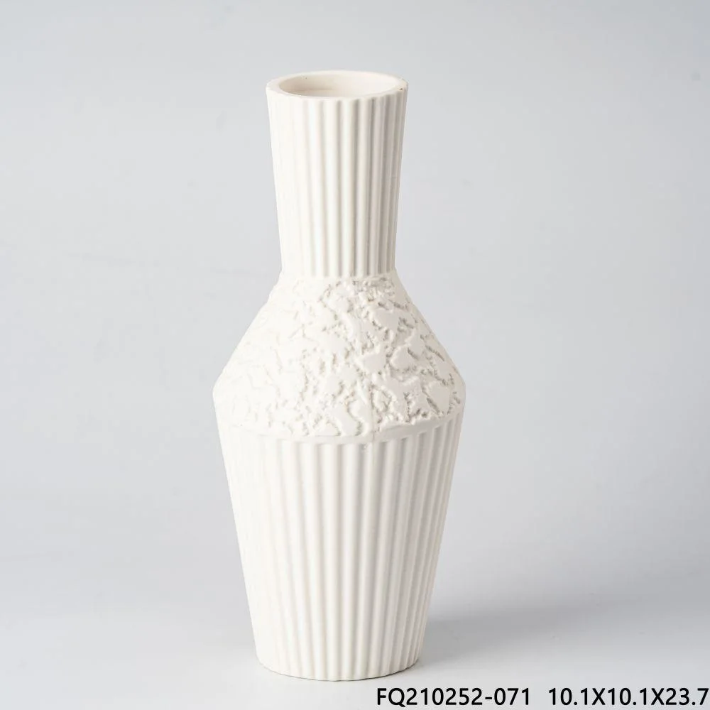 Boho Vase Ceramic Vase Imitation Bamboo Vase for Living Room Bedroom Office Vase Craft for Gift