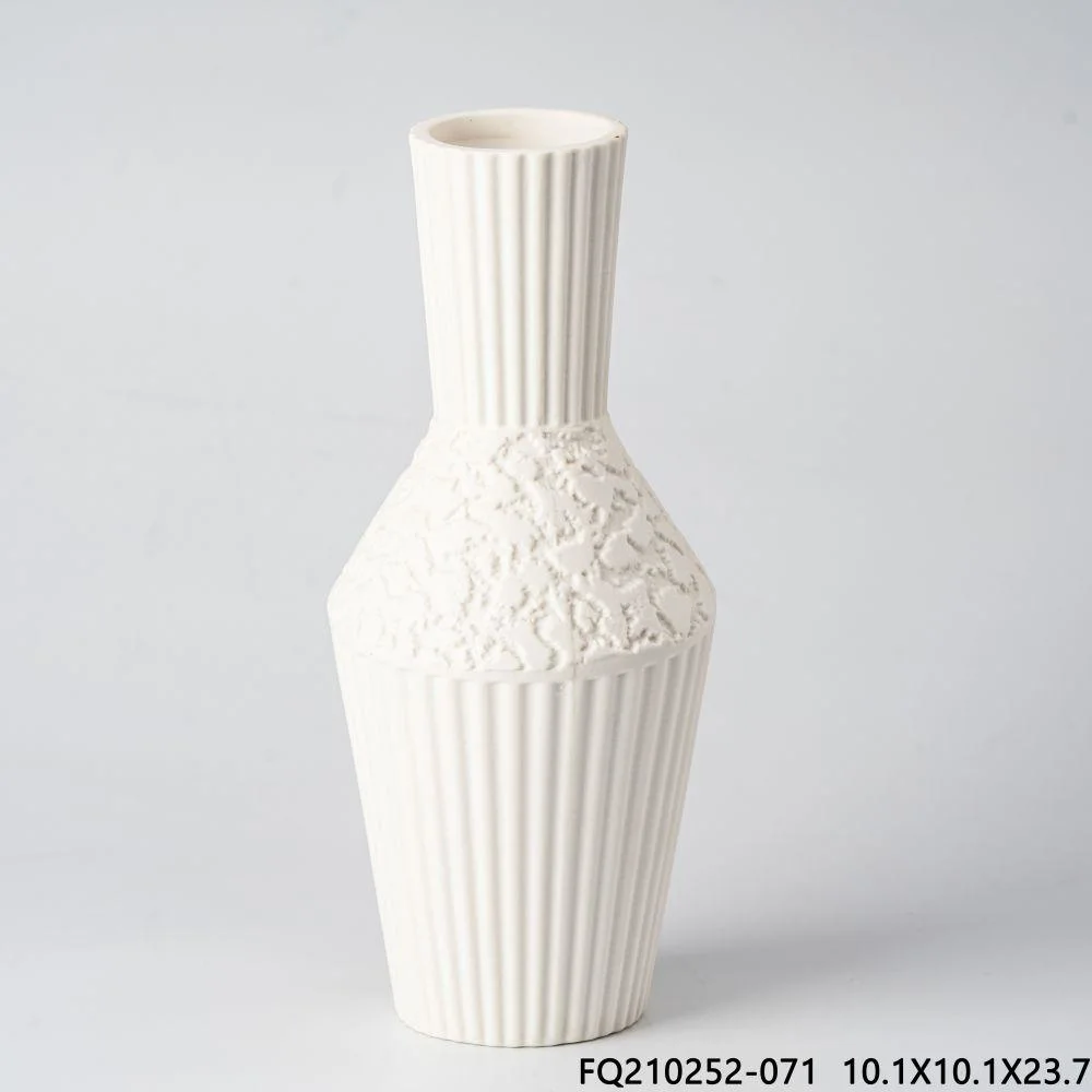 Boho Vase Keramik Vase Imitation Bambus Vase für Wohnzimmer Schlafzimmer Büro Vase Craft für Geschenk