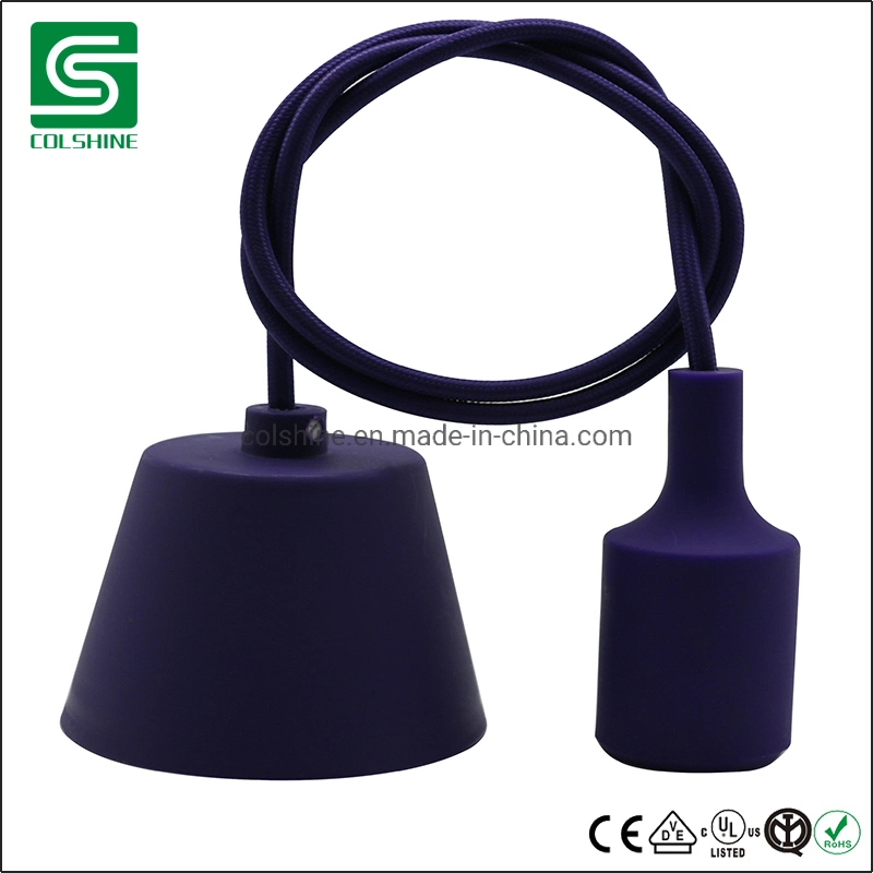 Ceiling Lighting E27 Colorful Plastic Pendant Lamp