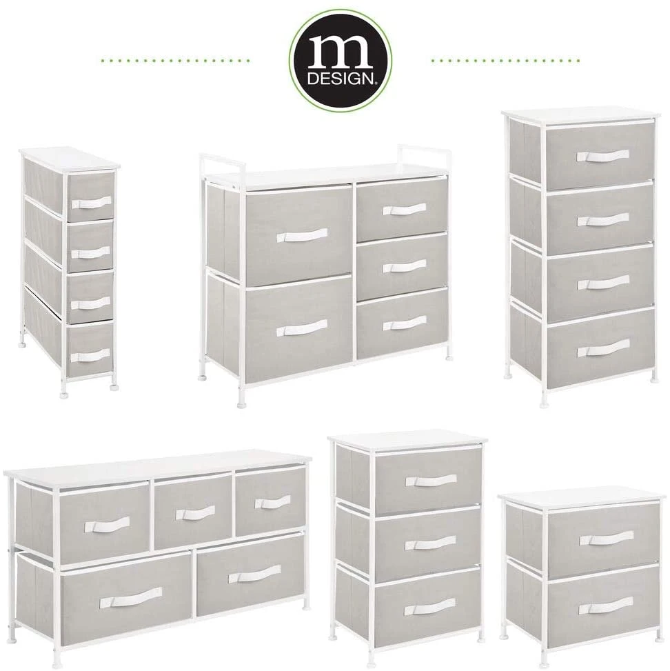 Customized Made in China Superior Quality Luxury Chest of Drawers Fabric Chest Vertical Storage Standing Craft 3 Drawers Metal Frame Storage Cabinet