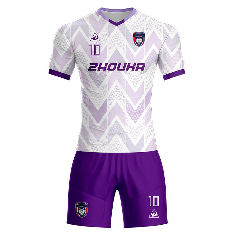 100% Polyester High Quality Digital Printing Men Soccer Football Jersey