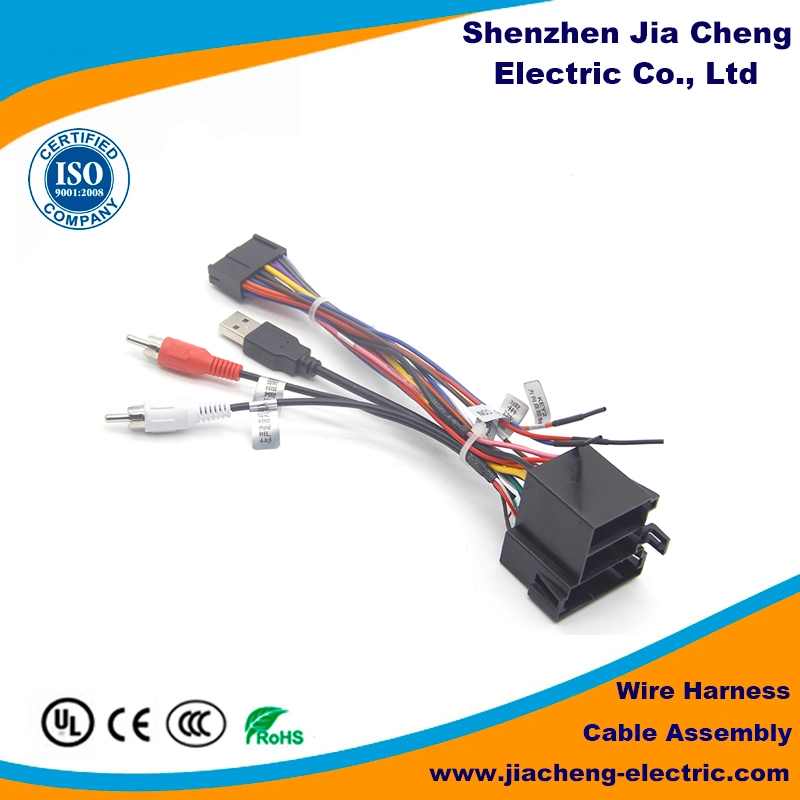 Automotive Wiring/Wire Harness for Auto Parts Power Camera and Speaker with High quality/High cost performance 